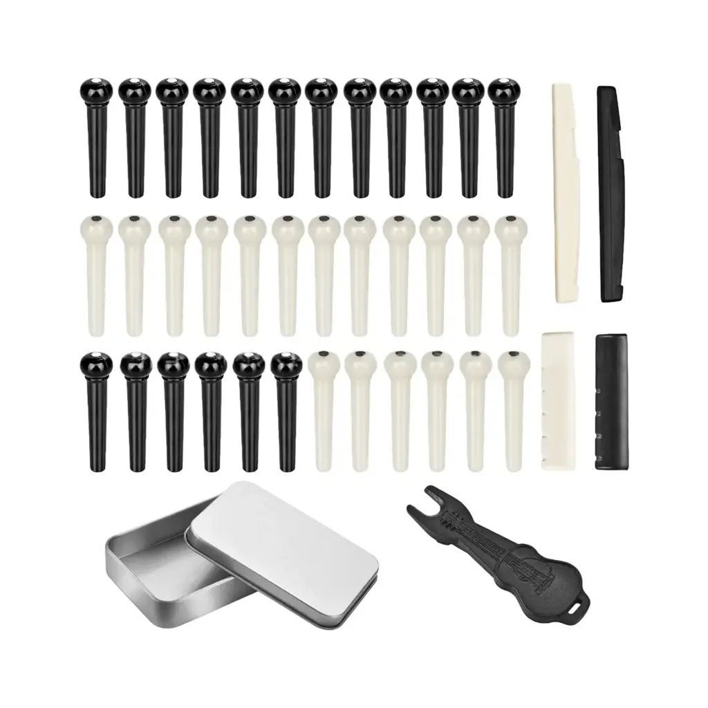 Professional Acoustic Guitar Bridge Pin Replacement Includes Pins